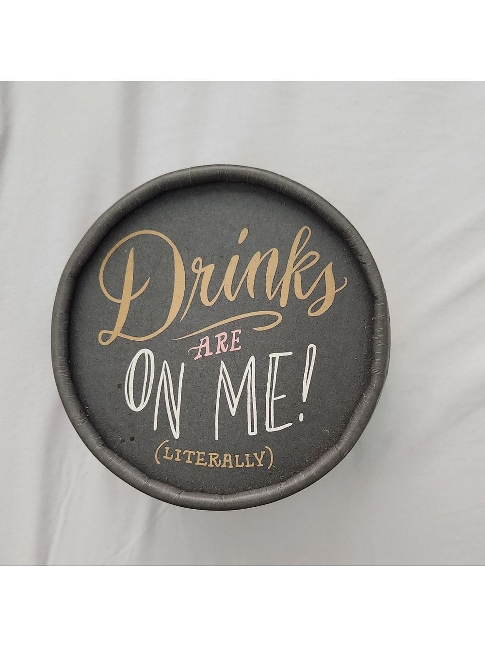 NIB Galison - Ladyfingers Letterpress Porcelain Coaster Set of 4- Multi